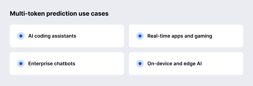 where to use Multi-token prediction