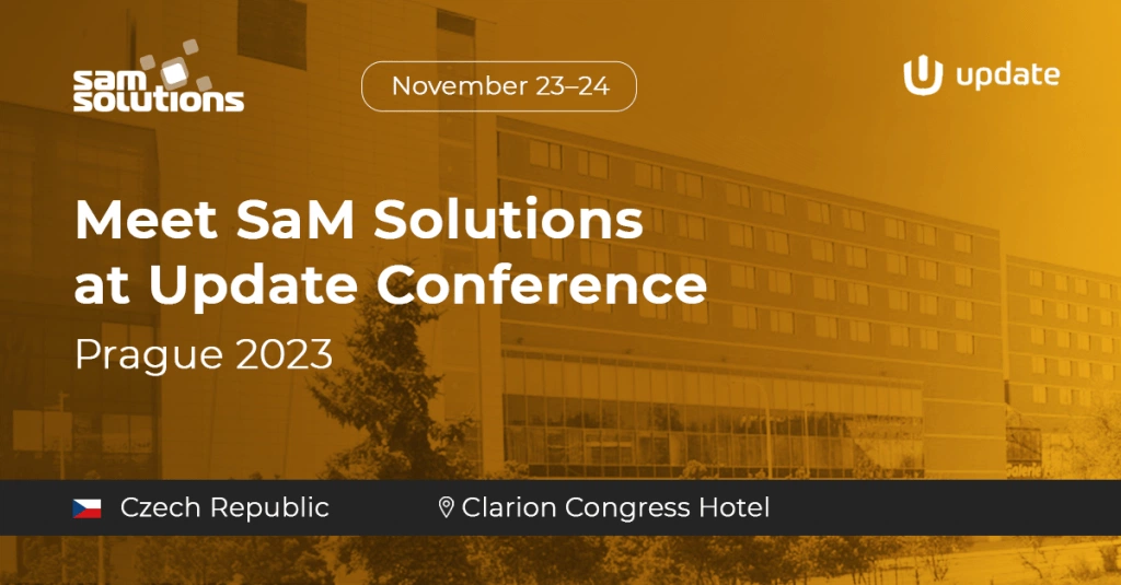 Meet SaM Solutions at Update Conference Prague 2023