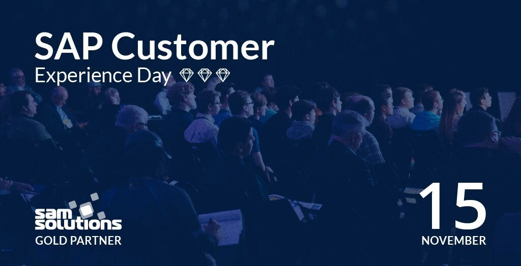 SaM Solutions is the Gold Partner of SAP Customer Experience Day